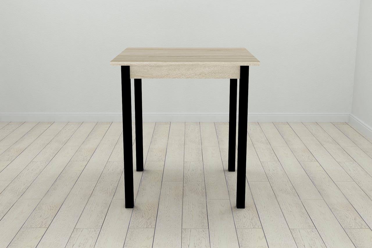 Стол кухонный Ferrum-decor Диего ДСП 16 мм 75x80x80 см Черный/Сонома (DIE0004) - фото 3 Стол кухонный Ferrum-decor Диего ДСП 16 мм 75x80x80 см Черный/Сонома (DIE0004) - фото 3