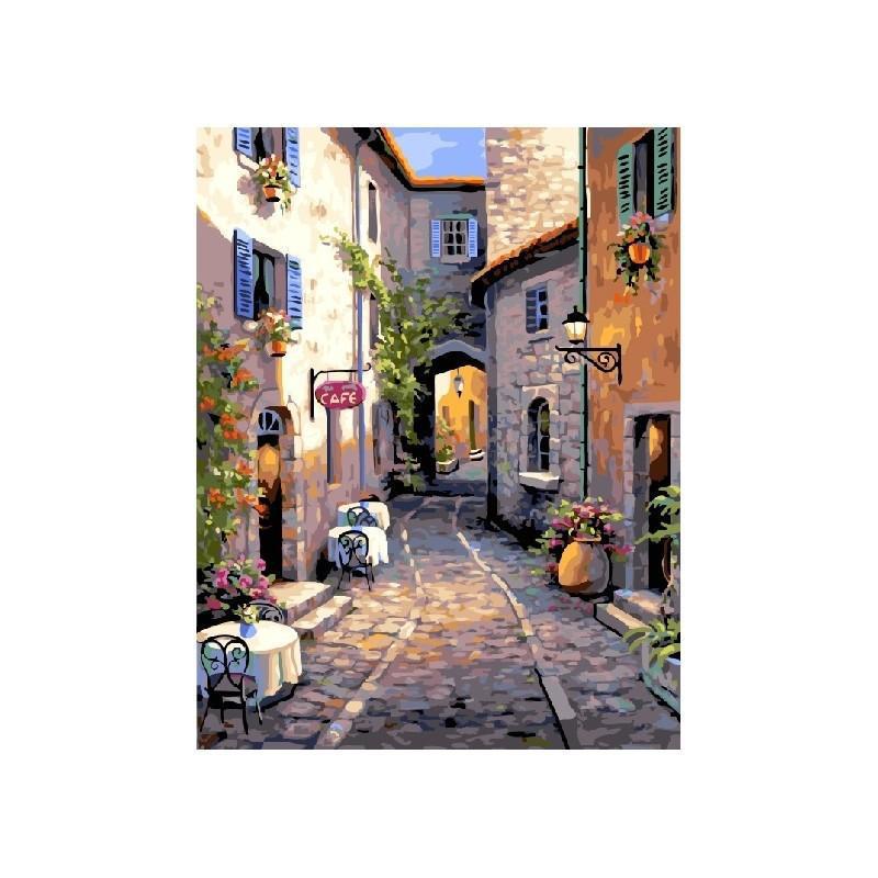 Картина по номерам Brushme Тихая улочка 40x50 см (BRM4659) Картина по номерам Brushme Тихая улочка 40x50 см (BRM4659)