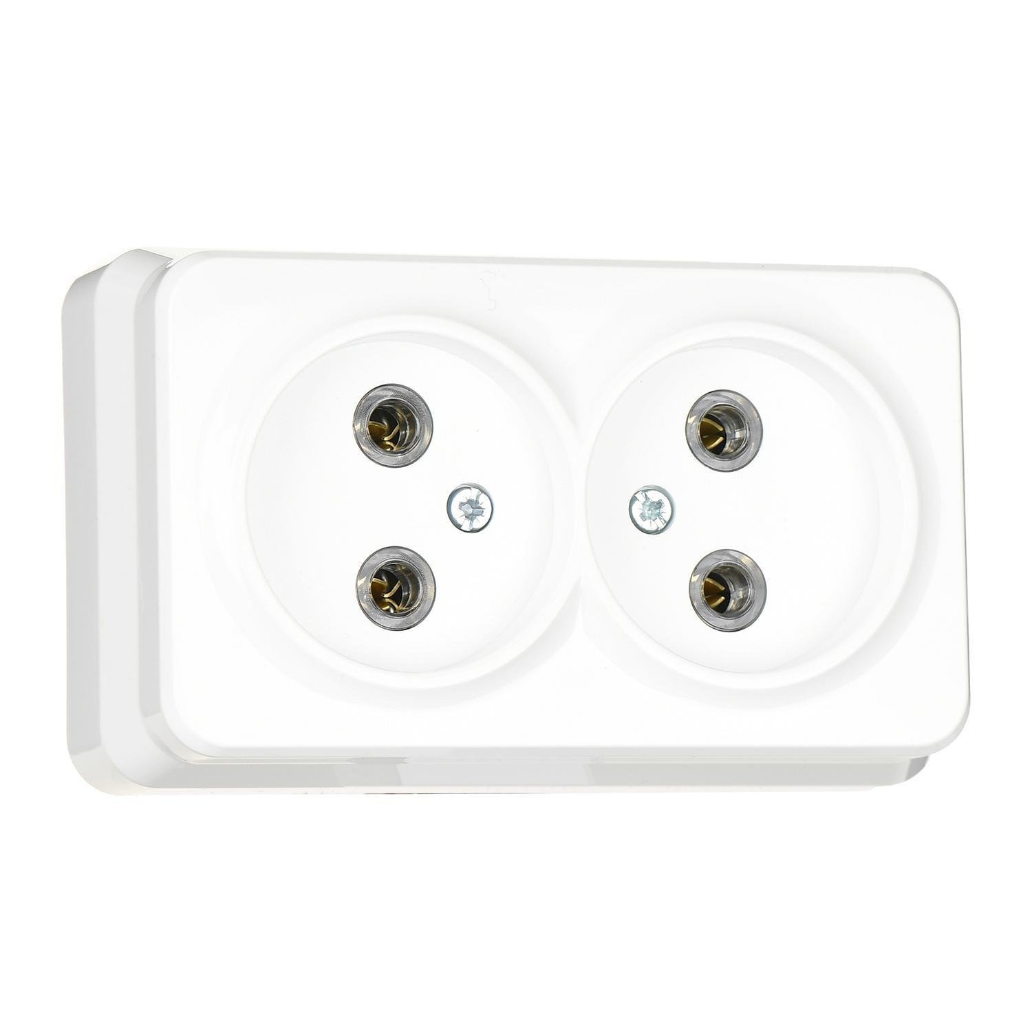 Розетка подвійна Gunsan Misya Білий (MS 05 11 149) Розетка подвійна Gunsan Misya Білий (MS 05 11 149)