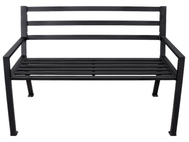 Скамейка со спинкой Kompred Встреча OL854 металлическая разборная 1200х500х900 мм Черный Скамейка со спинкой Kompred Встреча OL854 металлическая разборная 1200х500х900 мм Черный