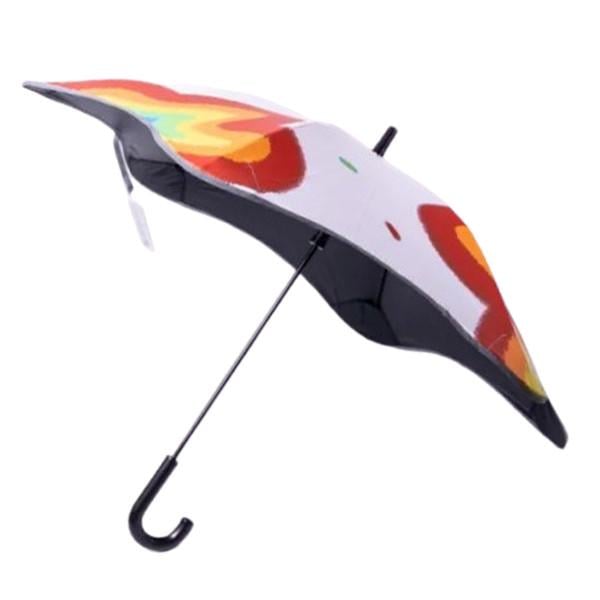 Парасолька дитяча тростина механічний з малюнком тварин 90 см Білий (HP-23-13W)