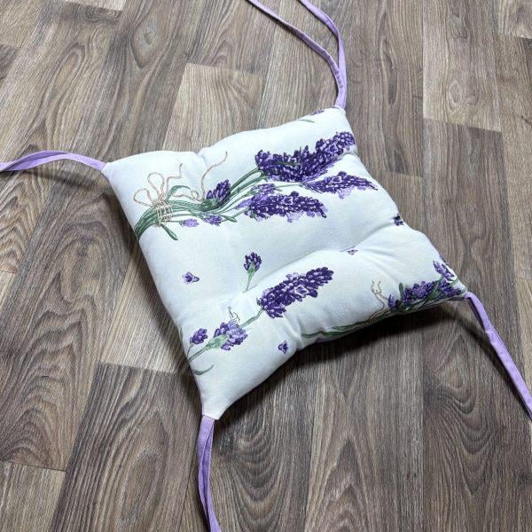 Сидушка Lavender Comfort Home на стул/кресло/садовую мебель 40х40 см