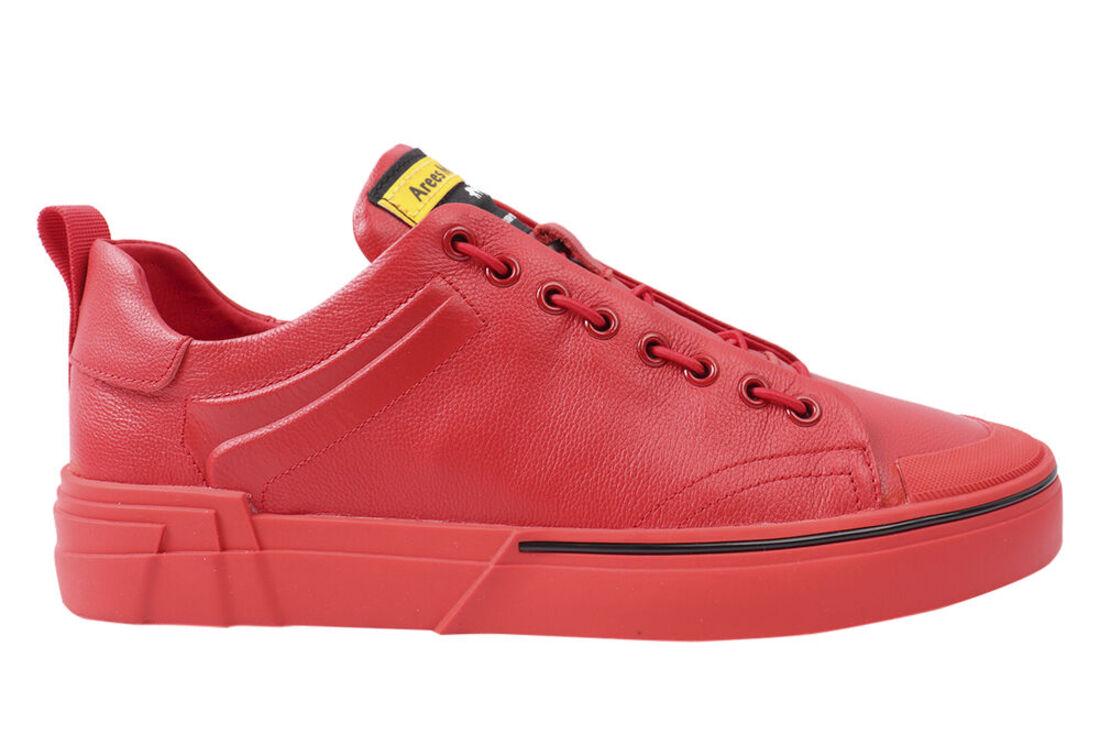 Кеди чоловічі Arees зі шкіри на низькому ходу на шнурівці р. 44 Червоний (94-21DTC) - фото 3 Кеди чоловічі Arees зі шкіри на низькому ходу на шнурівці р. 44 Червоний (94-21DTC) - фото 3