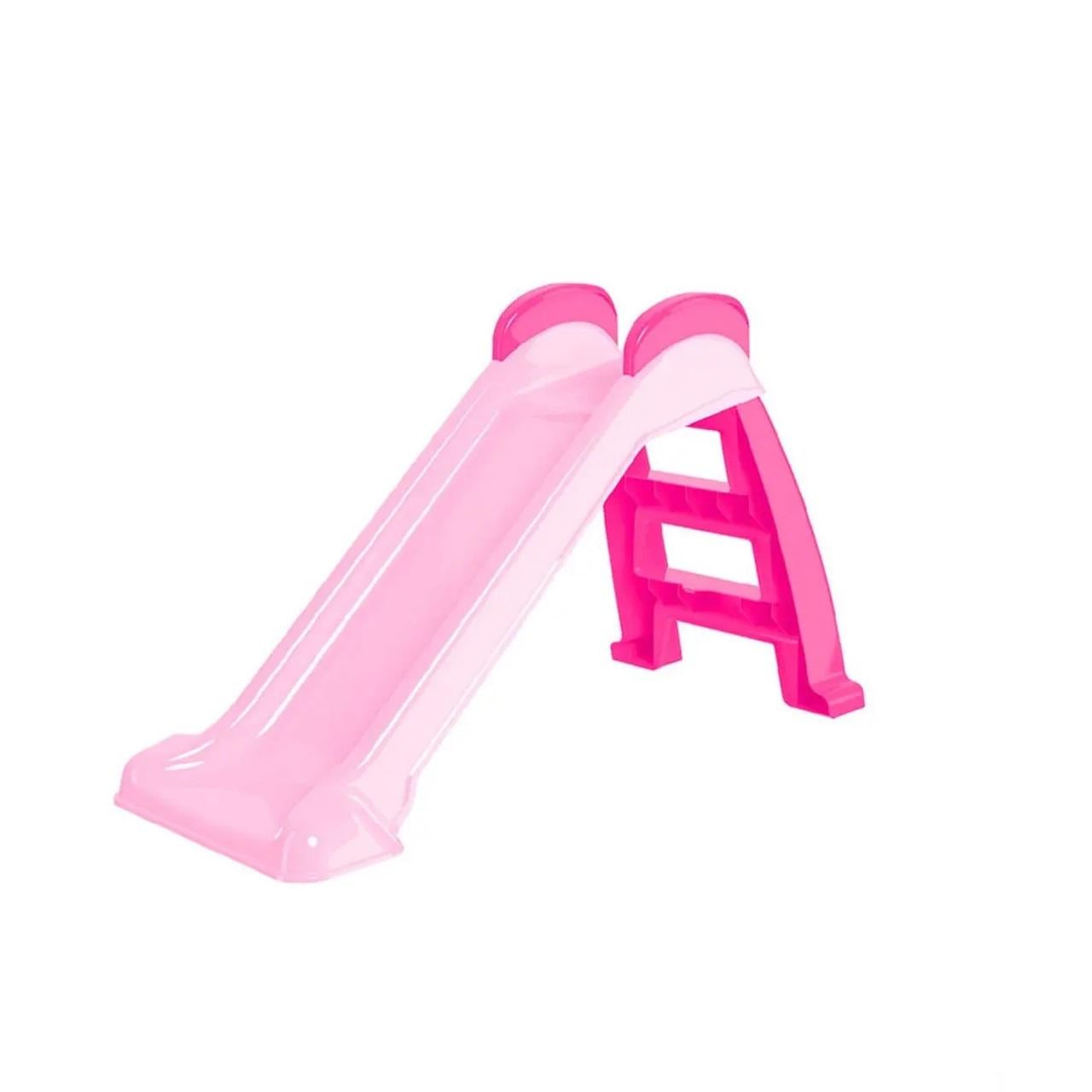 Горка детская для дома и скулы Technok Toys 8041 пластиковая 123х51х71 см Розовый (150-7-109307)