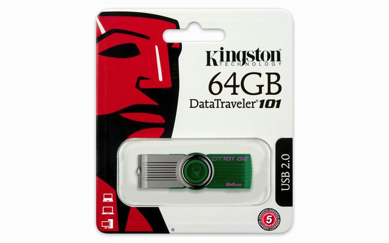 Флеш накопитель Kingston DT 101 USB 2.0 на 64 Gb (МХ-НФ-00006723) - фото 7