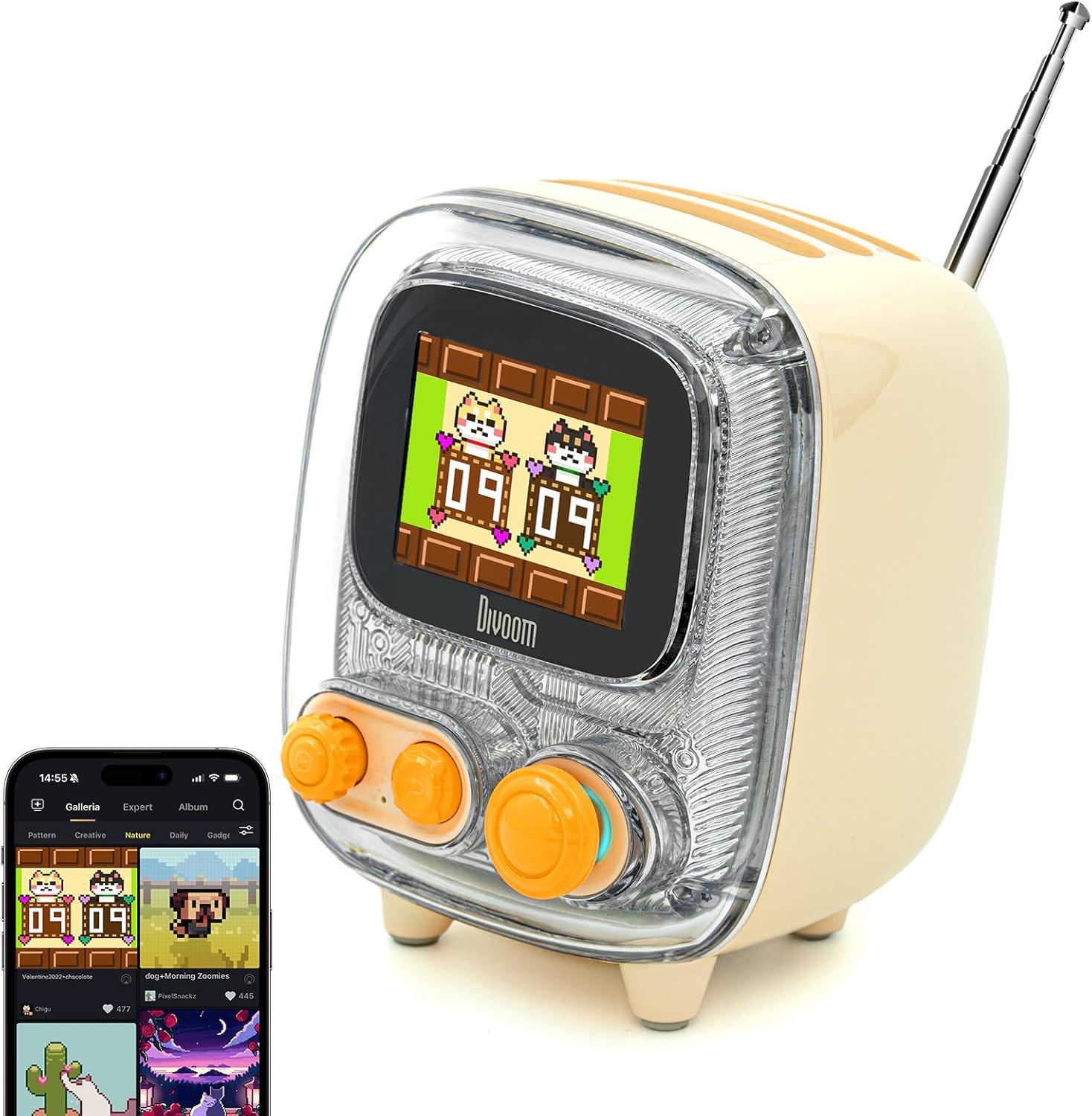 Портативна колонка Divoom Tiivoo-2 FM-радіо/будильником та мультимедійними функціями Бежевий (25812504) - фото 8 Портативна колонка Divoom Tiivoo-2 FM-радіо/будильником та мультимедійними функціями Бежевий (25812504) - фото 8