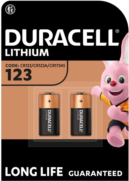 Батарейка Duracell LITHIUM CR123 DL123A EL CR123 AP 6205 CR123A K123LA CR123R CR17345