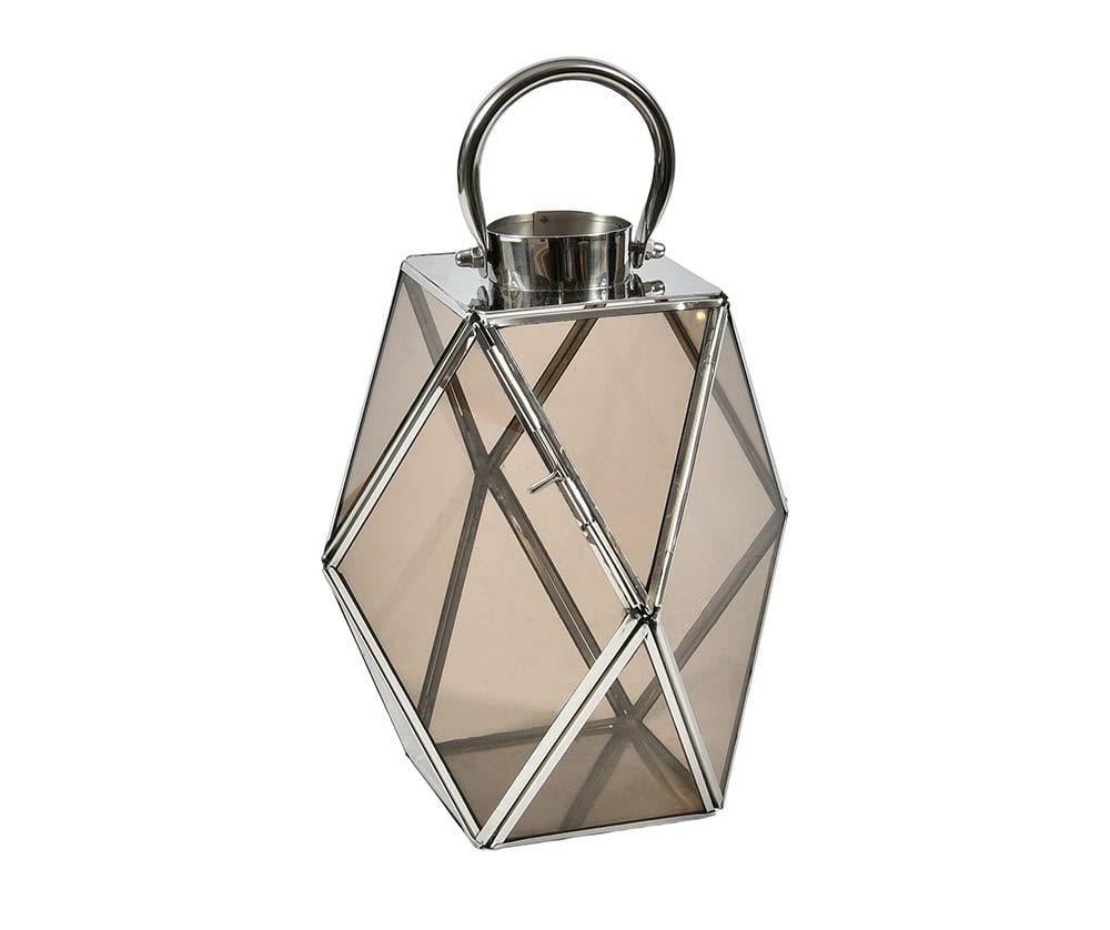 Фонарь-подсвечник декоративный Belldeco металл/стекло ручная работа 31x26x26 см (24643816)