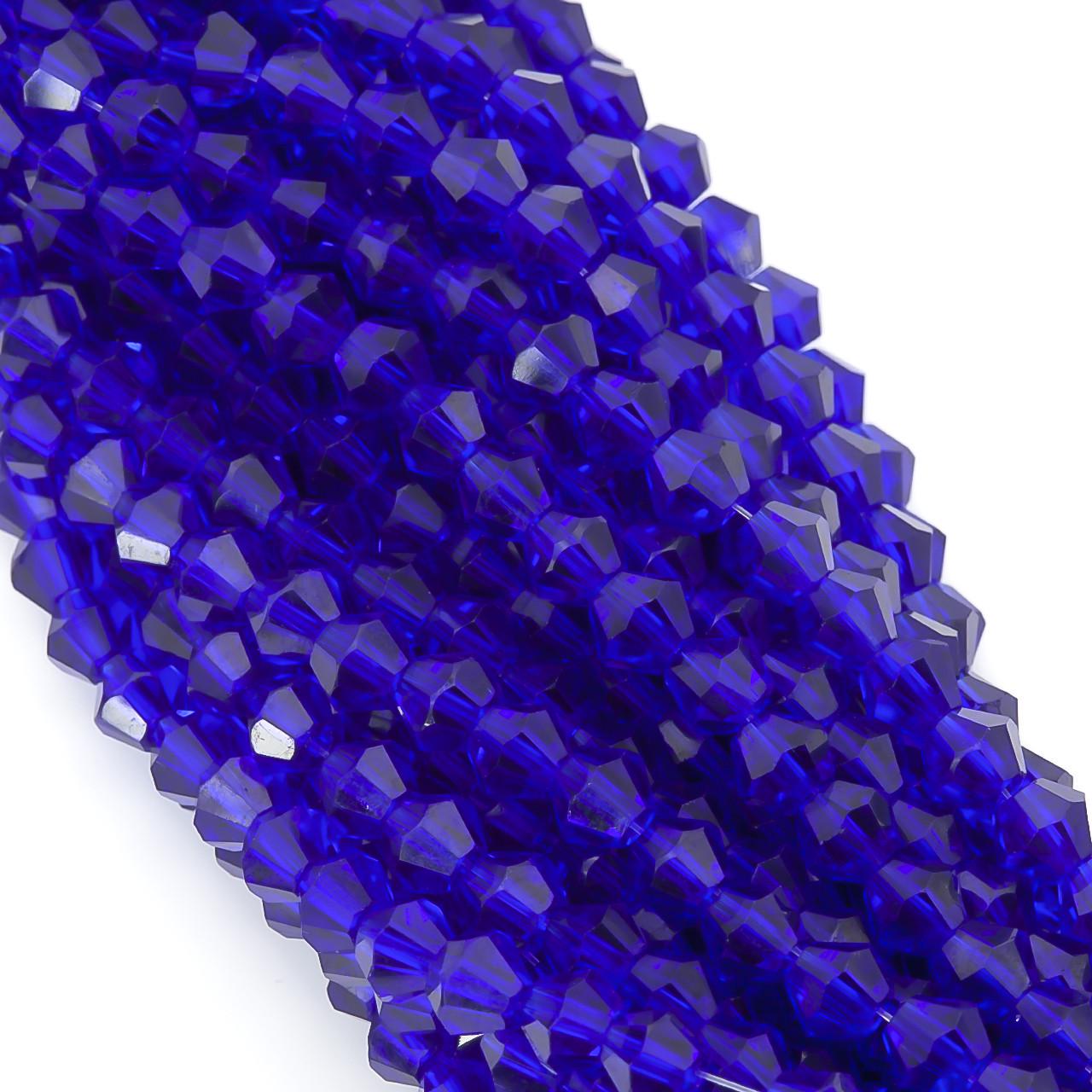 Бусины хрустальные Биконус 6,2х6 мм 46 шт. Электрик (БИ0006к20) Бусины хрустальные Биконус 6,2х6 мм 46 шт. Электрик (БИ0006к20)