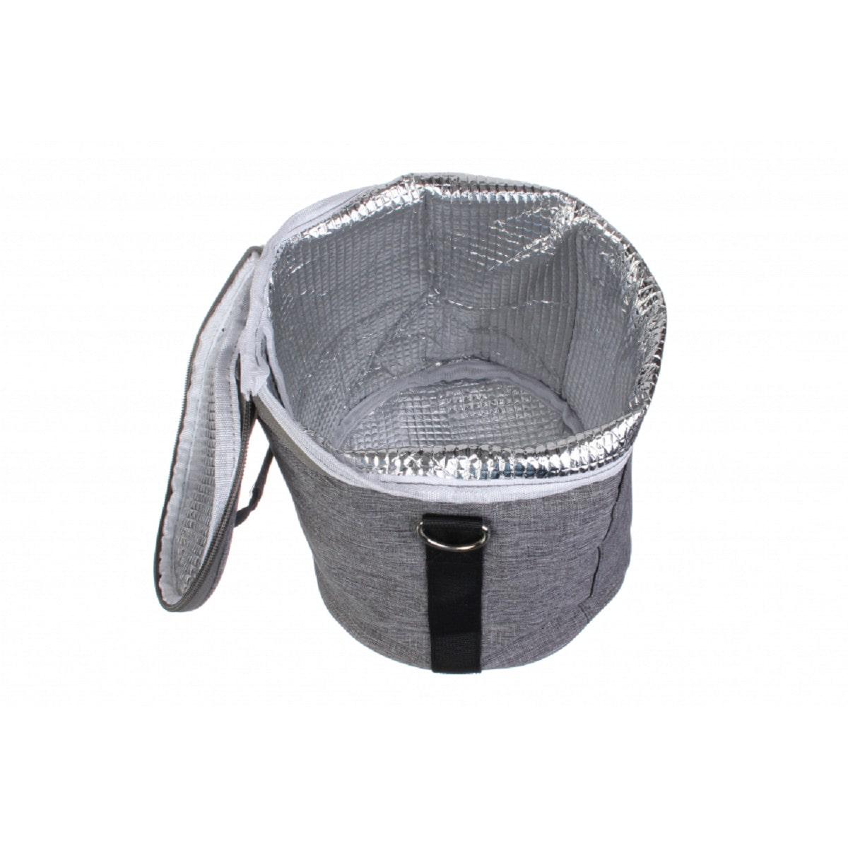 Термосумка Олень круглая с наплечным ремнем Серый - фото 6 Термосумка Олень круглая с наплечным ремнем Серый - фото 6