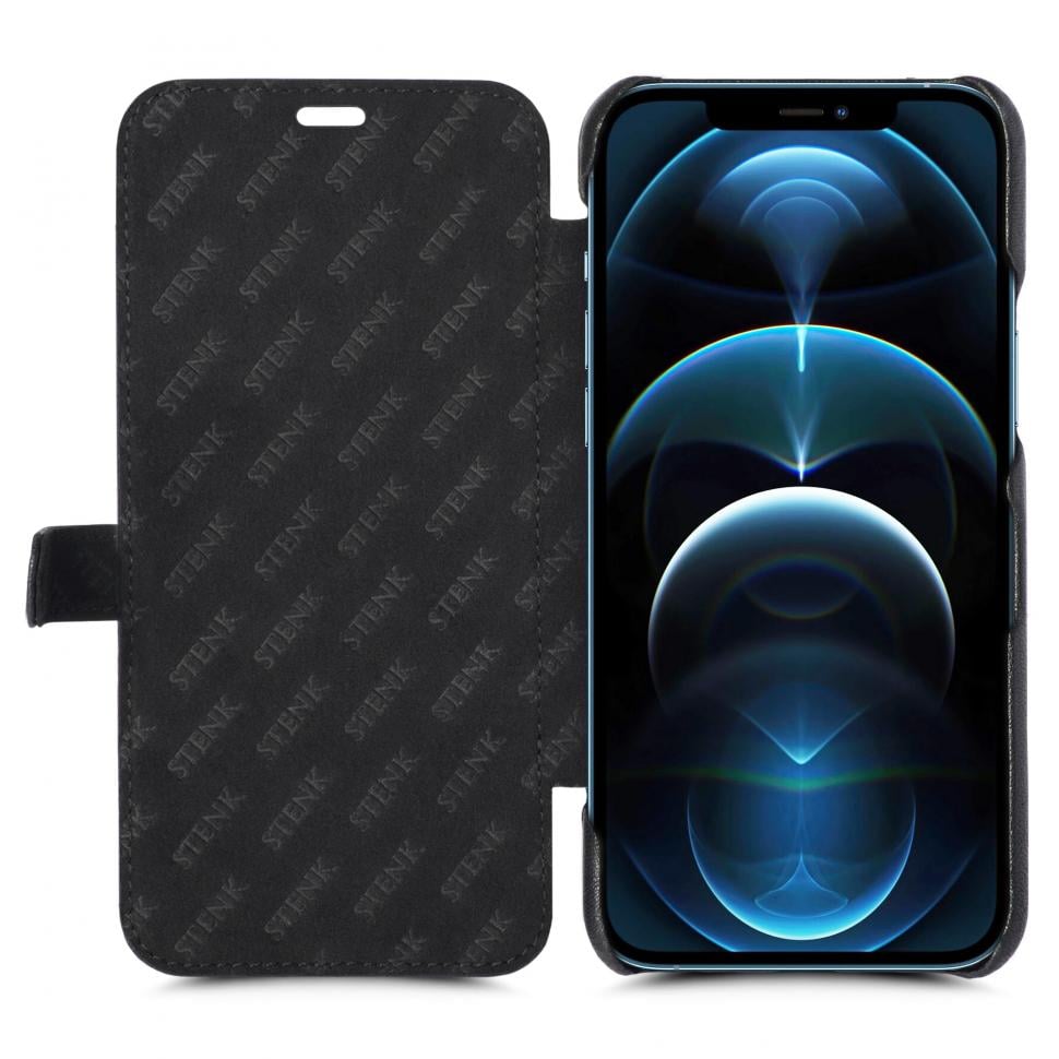 Чехол книжка Stenk Premium для Apple iPhone 12 Pro Max Черный (68377)
