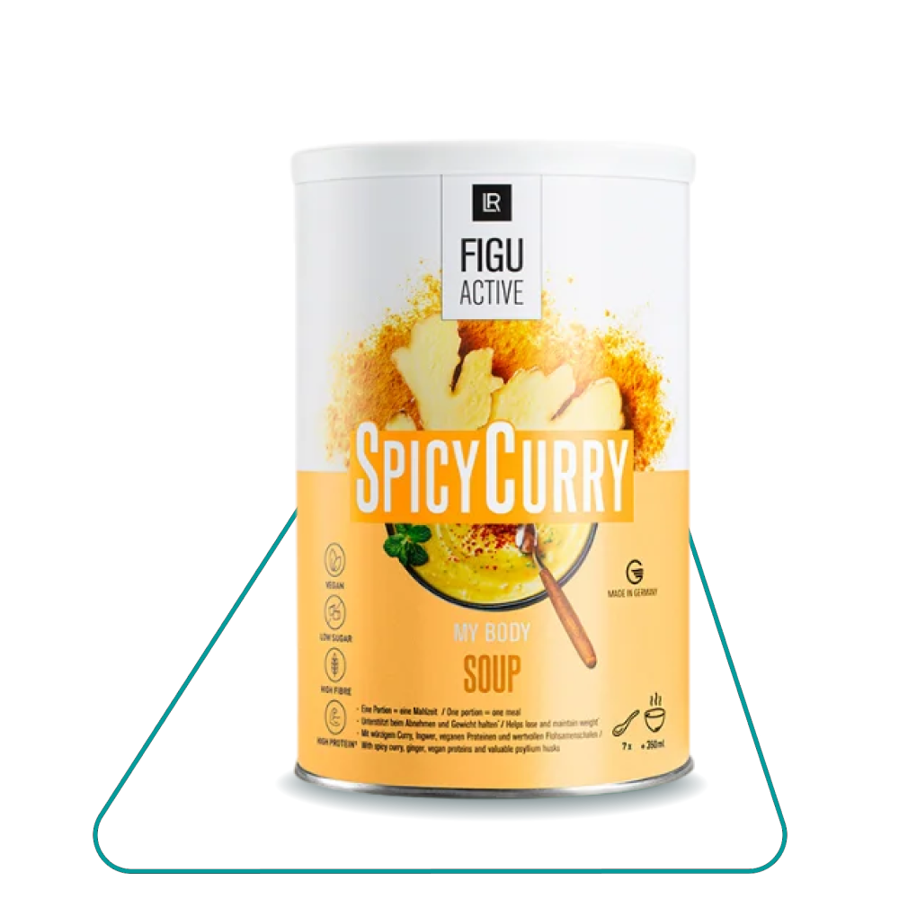 Суп розчинний зі смаком карі для контролю ваги Spicy Curry LR Figu Active 488 г (81245) - фото 2