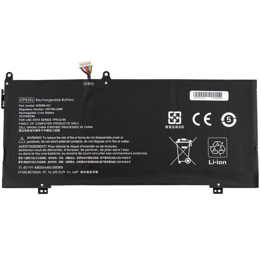 Аккумулятор для ноутбука HP Spectre X360 13-AE 4900 mAh 11,4V (121096)