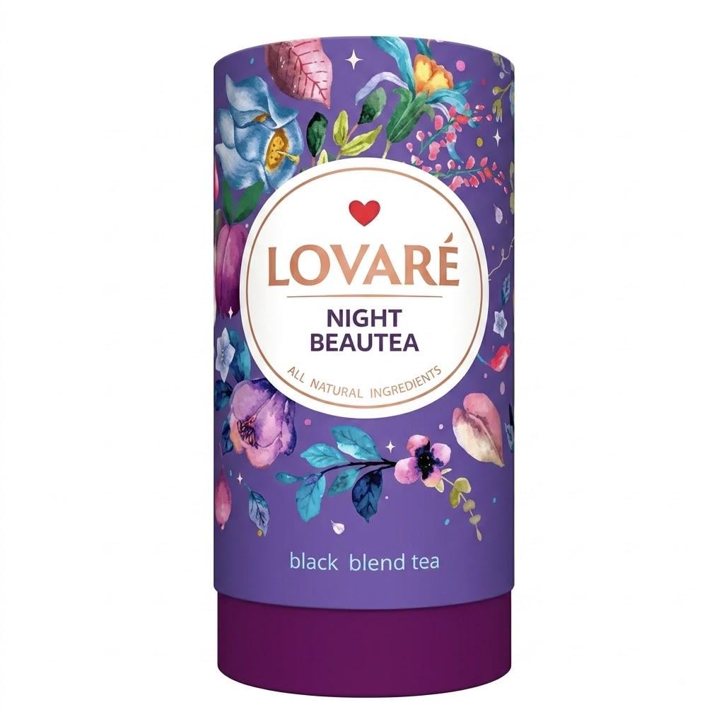 Чай черный Lovare Night Beautea с гранатом и инжиром 80 г (lov1077)