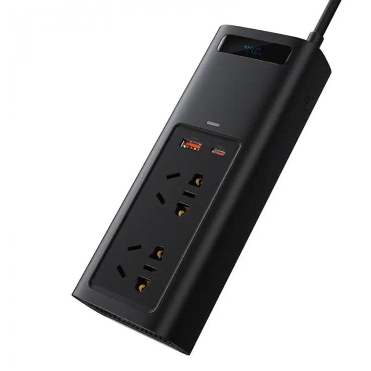 Автомобільний інвертор BASEUS In Car Inverter 150W 220V CN/EU Black - фото 2 Автомобільний інвертор BASEUS In Car Inverter 150W 220V CN/EU Black - фото 2