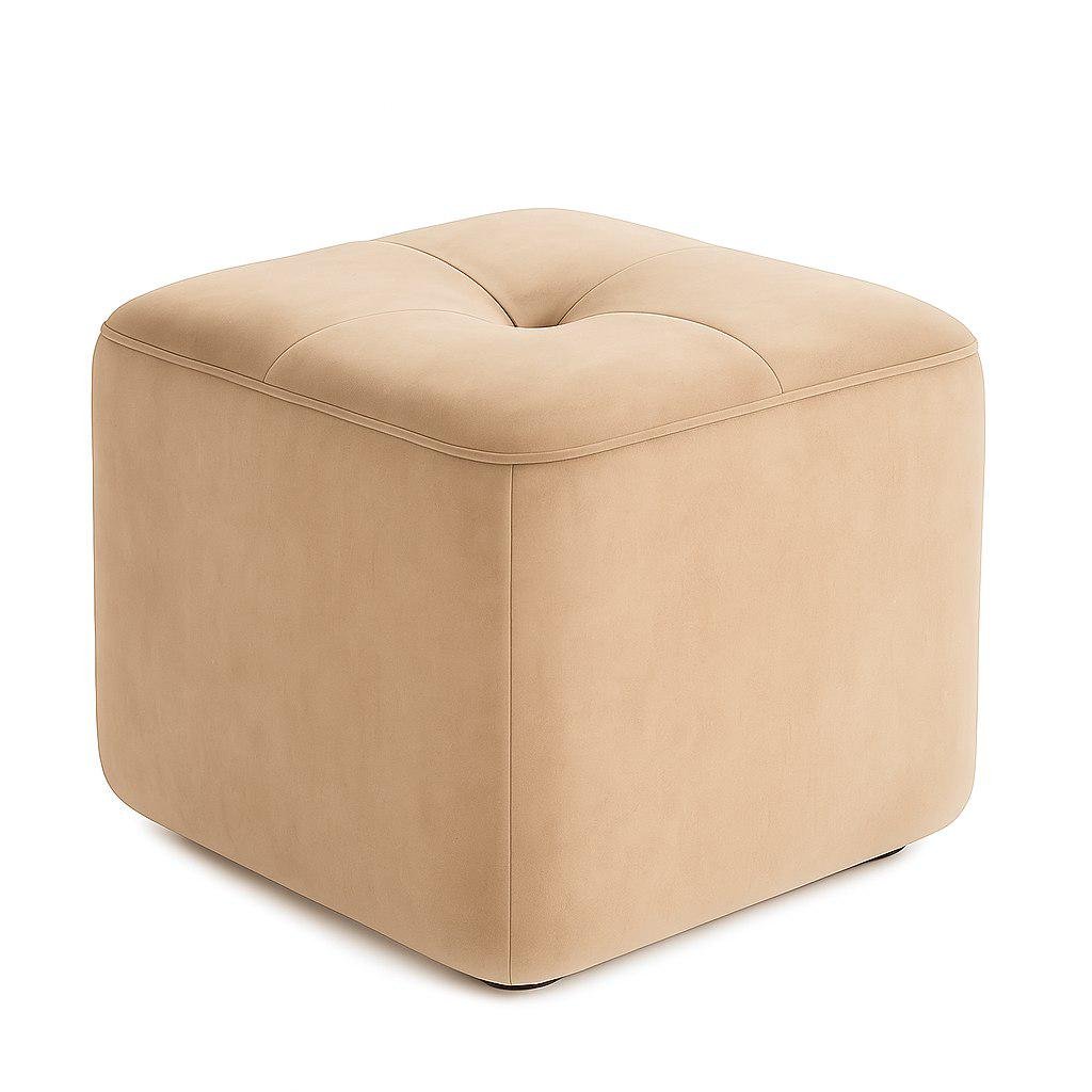 Пуф Gabriel 35х35х40 см Бежевый (AI 12) - фото 1