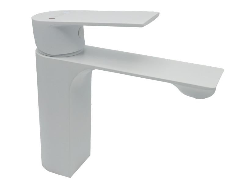 Смеситель для умывальника AIM DG01110 Frosted white