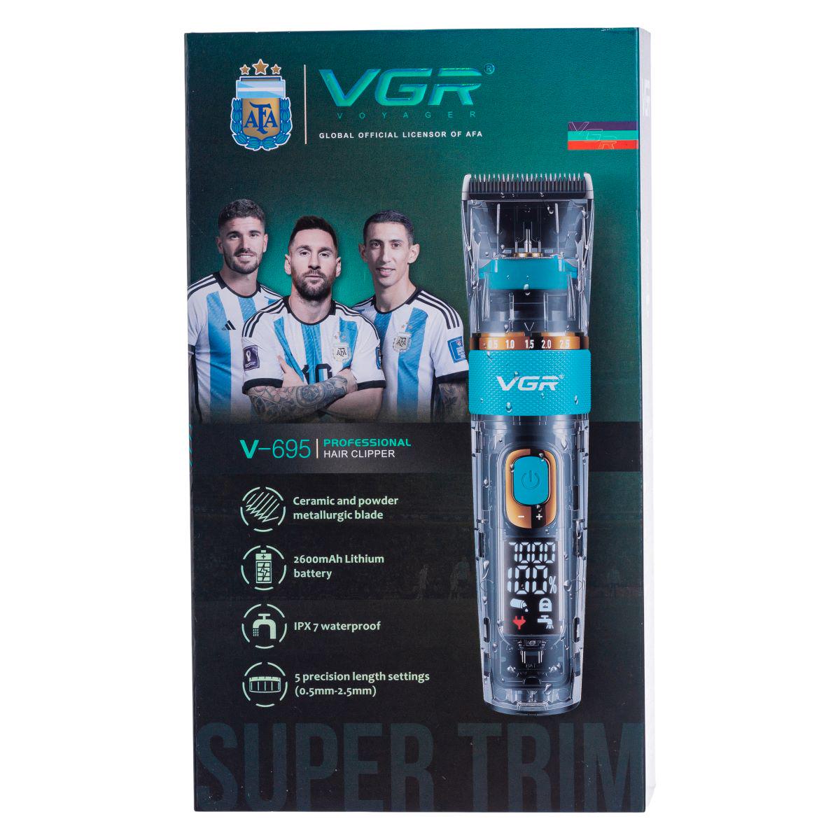 Машинка для стрижки VGR V-695 Синий (7378) - фото 18