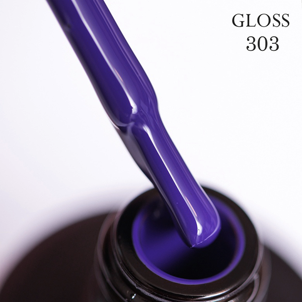 Гель-лак GLOSS 303 11 мл Классический синий (32573)