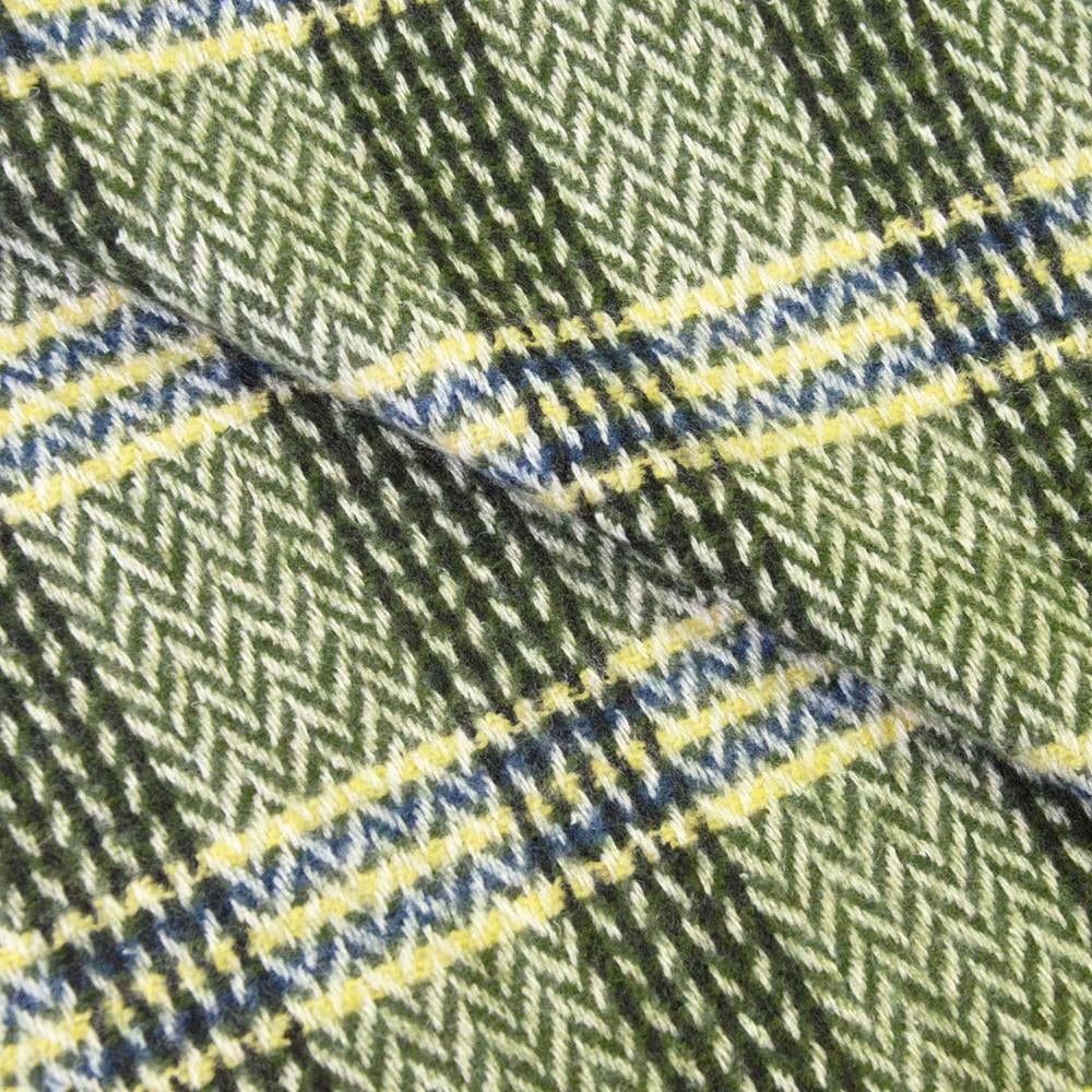 Ткань пальтовая Елка полосы Хаки (17270)