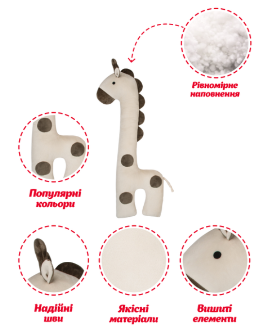 Игрушка плюшевая Жираф Раффи (02-013) - фото 2