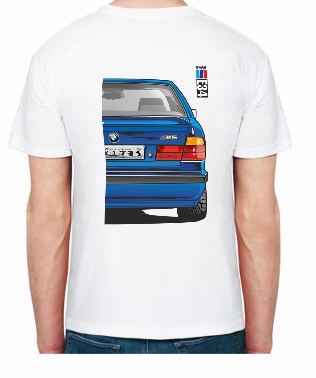 Футболка мужская Avtolife BMW E34 MotorSport FR 507134 S Белый (2494944187) - фото 2