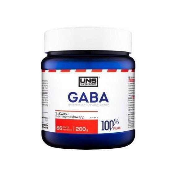 Аминокомплекс для спорта UNS 100% Pure GABA 200 г 66 порций Аминокомплекс для спорта UNS 100% Pure GABA 200 г 66 порций