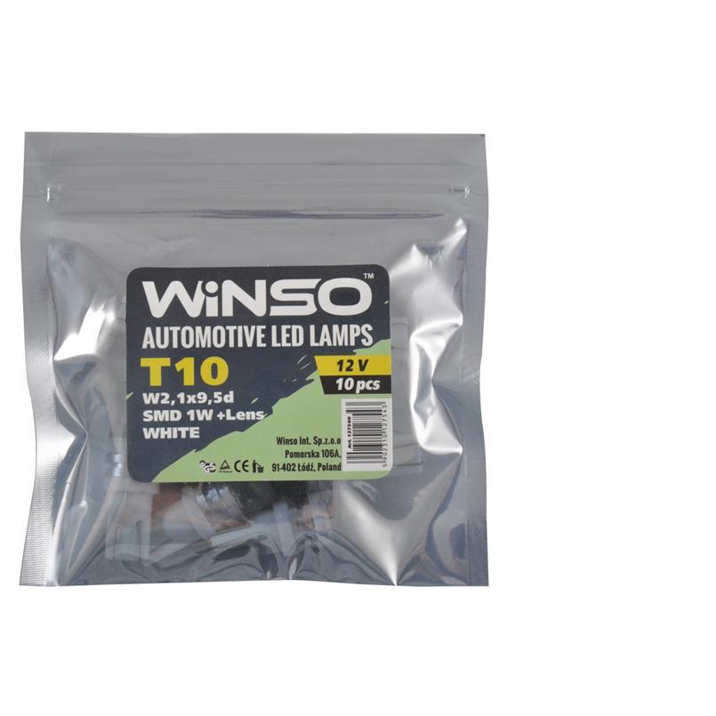 Автолампа LED Winso 12V SMD T10 W2.1x9.5d 1LED 10 шт.