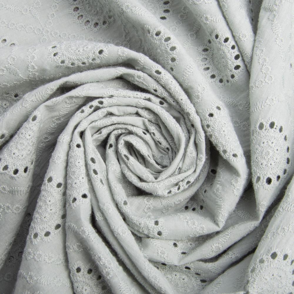 Ткань платяной хлопок батист прошва Диана Полынь (22189)