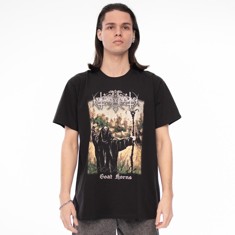 Футболка унисекс Nokturnal Mortum Goat Horns XL Черный (00000001598)
