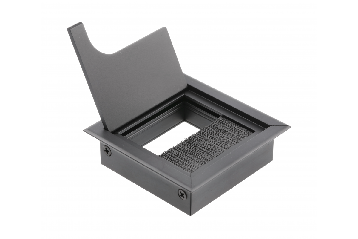 Мебельная заглушка под кабель GTV MERIDA 80х80 мм Черный (LB-K80X80-20)