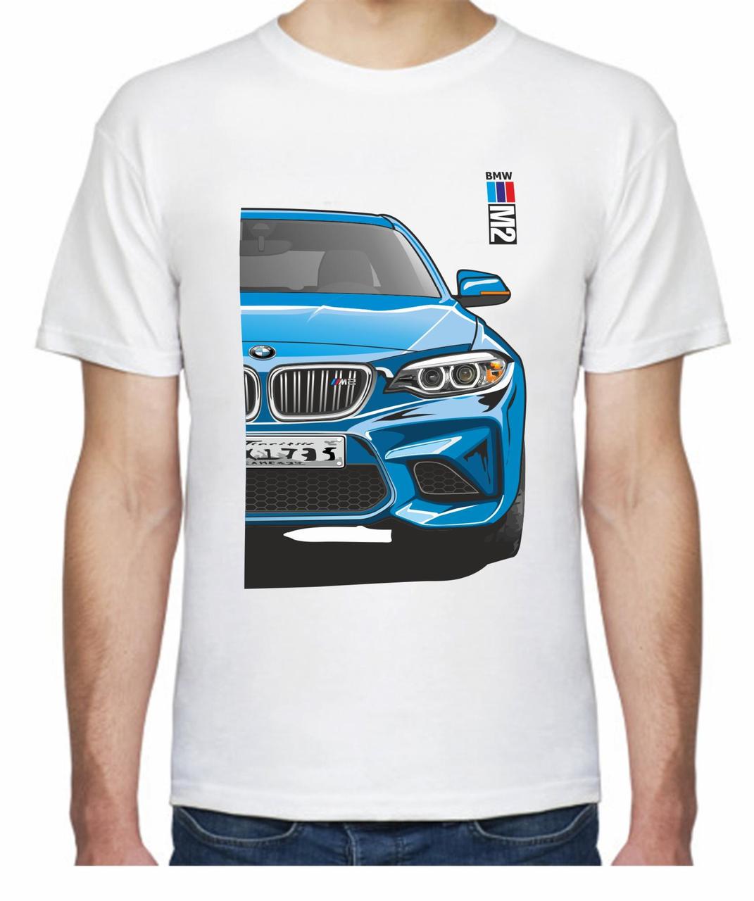 Футболка мужская Avtolife BMW M2 FR 207102 S Белый (2494943886)