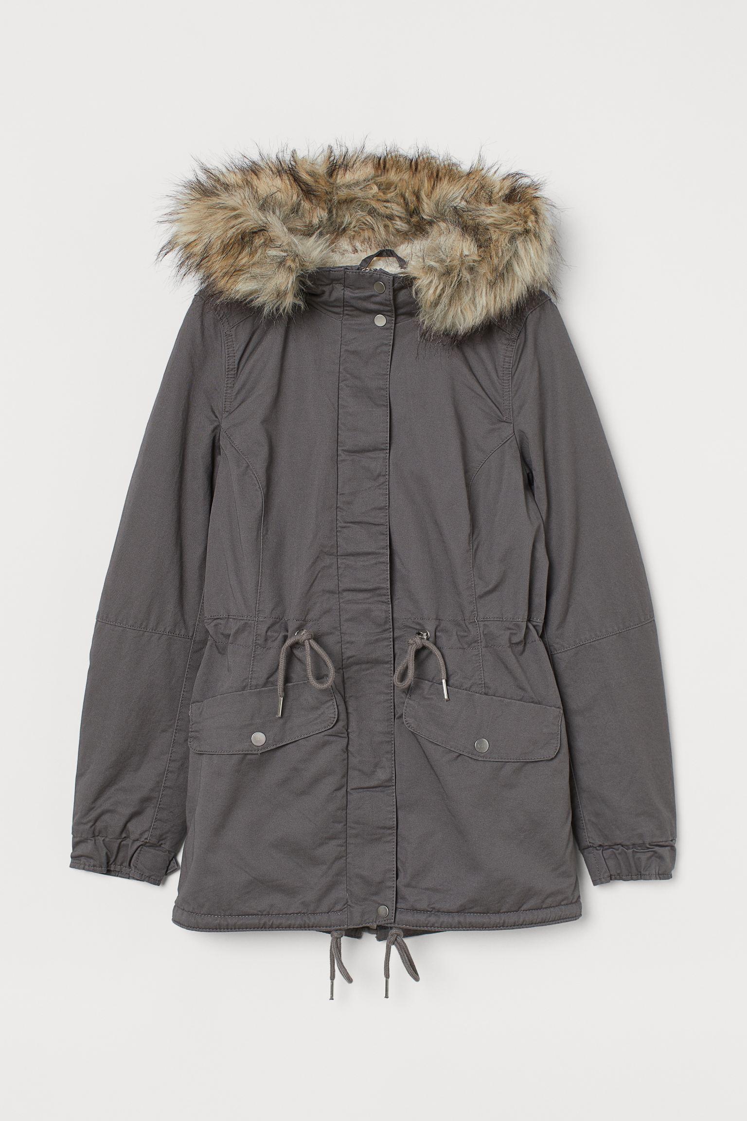 Парка H&M р. 40 Серый (3087212662)