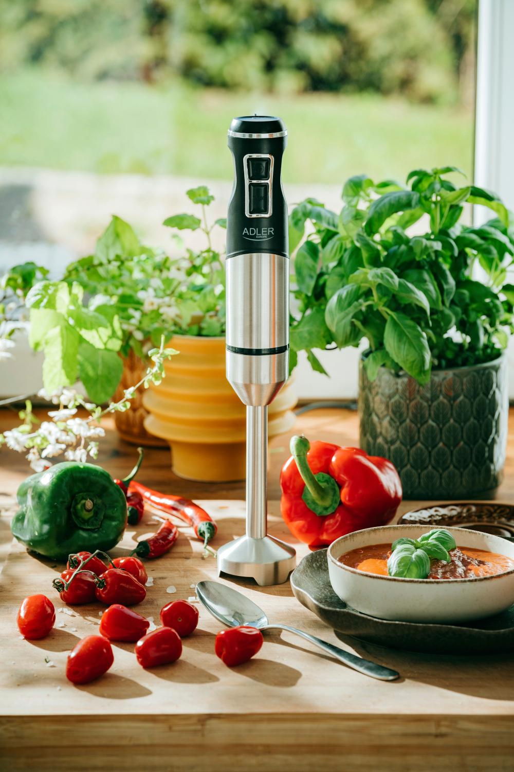 Блендер ручний занурювальний Adler AD 4628 Turbo Ice Crush B без чаші 1500 Вт lack (AD4628) - фото 8