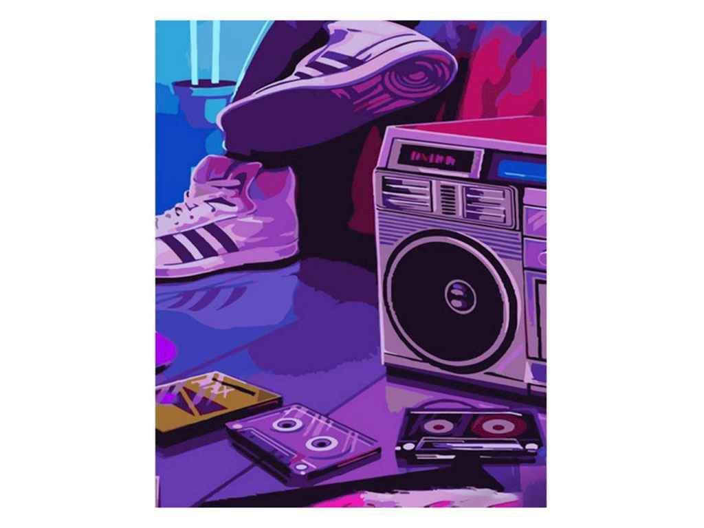 Картина по номерам Strateg Стиль 90-х 40х50 см (GS810)