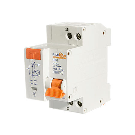 Диференційний вимикач АСКО-Укрем НОМЕ 2P 20A 30 мА C тип AC (ECO030010002) - фото 5