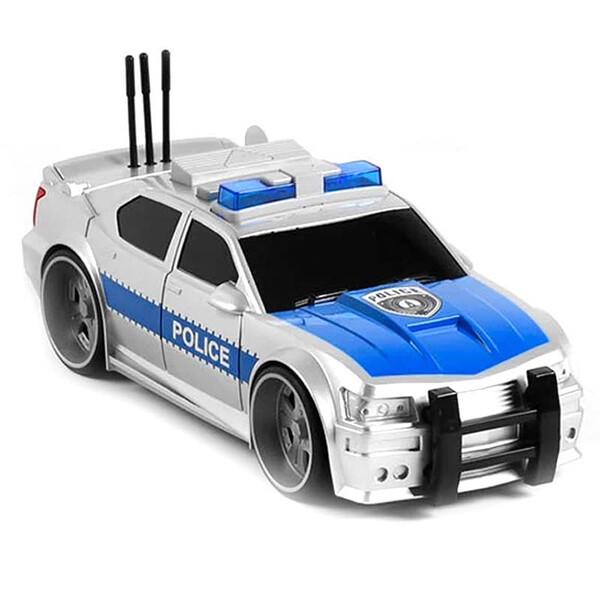 Машинка поліцейська іграшкова зі світлозвуковими ефектами 24 см Сірий (59144)