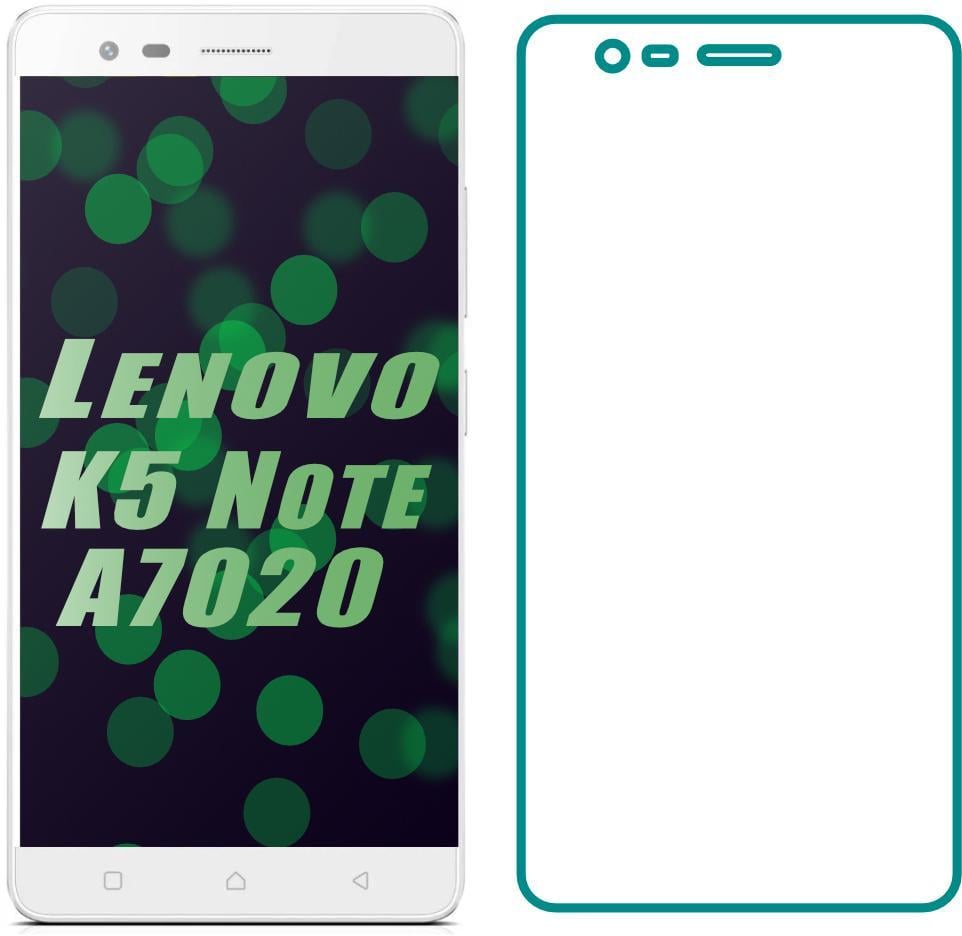 Защитное стекло Lenovo K5 Note A7020 (Прозрачное 2.5 D 9H) (03008)