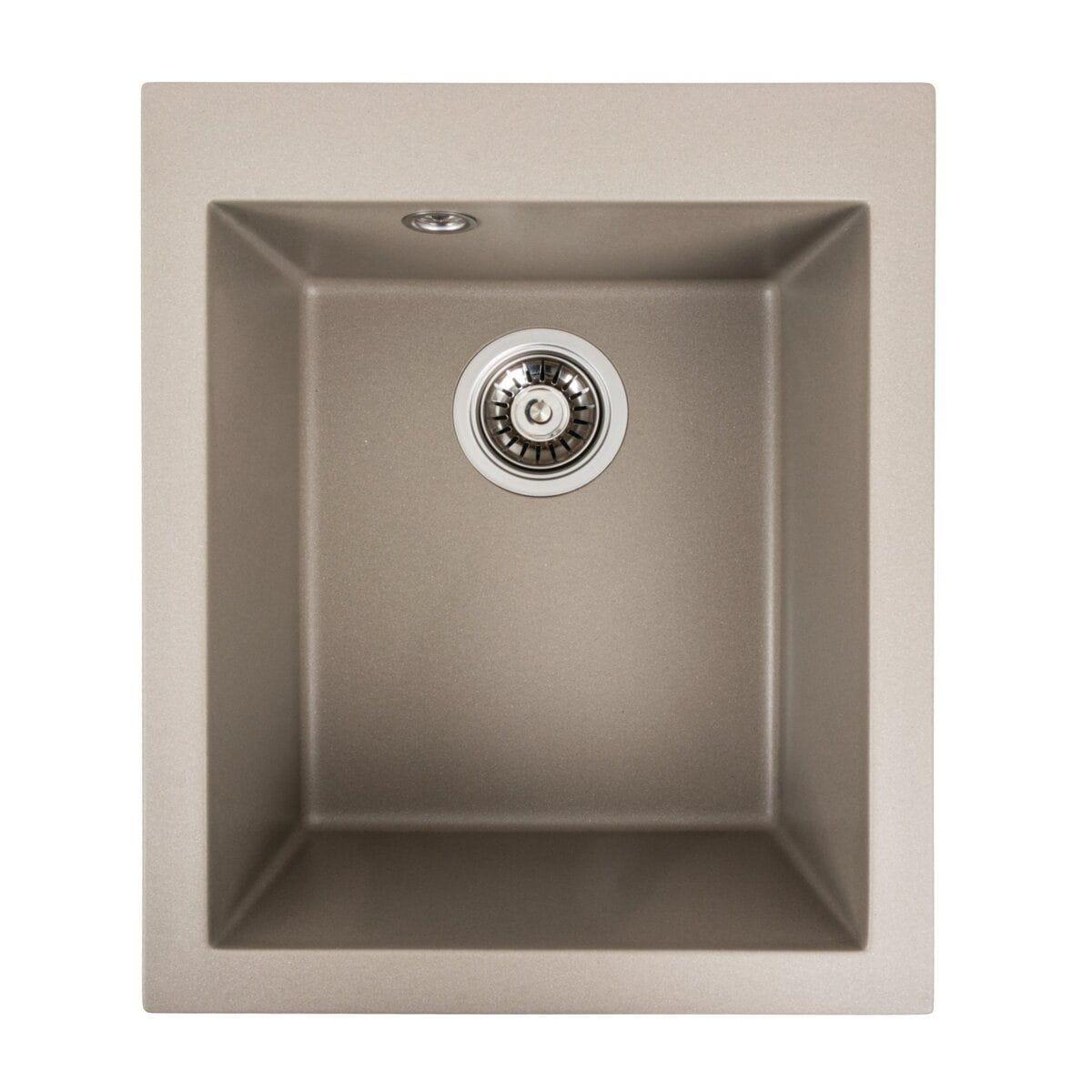 Мийка гранітна Valeso Sokil 410х500 врізна прямокутна Гренадін матовий (PLTM-SP000047385)