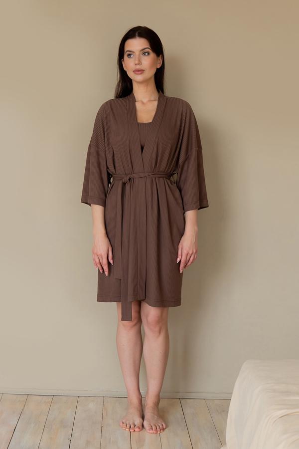 Халат трикотажний OS Brownie (TR0077-08-04_ONE) - фото 2 Халат трикотажний OS Brownie (TR0077-08-04_ONE) - фото 2