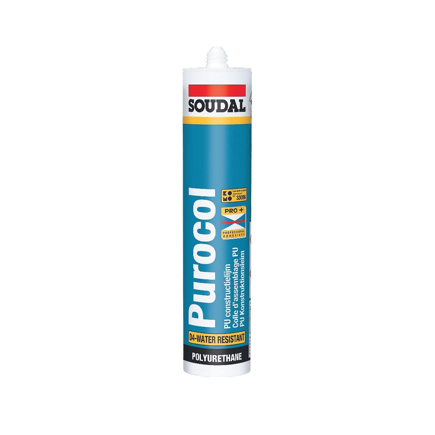 Клей конструкционный полиуретановый Soudal Purocol 310 мл (000030000060P03100)