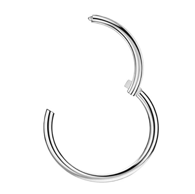 Серьга-кликер для тела сегментная 10 мм Серебристый (9034) Серьга-кликер для тела сегментная 10 мм Серебристый (9034)