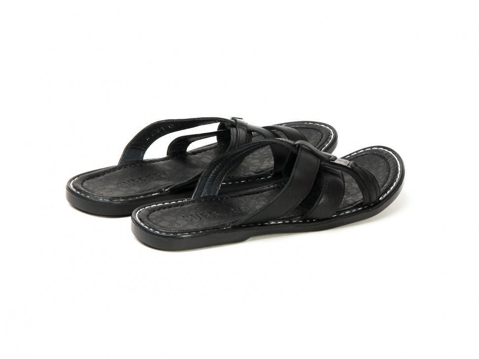 Шлепанцы мужские Subbero 7142295 натуральная кожа р. 43 Черный (12221) - фото 3 Шлепанцы мужские Subbero 7142295 натуральная кожа р. 43 Черный (12221) - фото 3