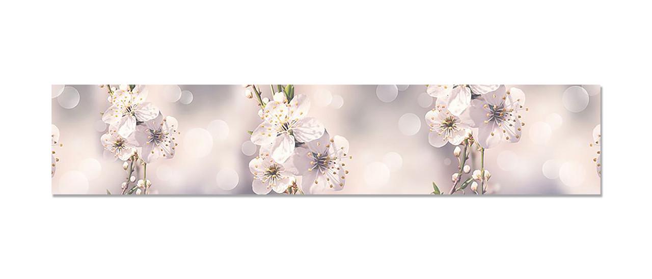 Наліпка вінілова на кухню Zatarga Макро Квіти вишні 600х3000 мм (1283915204)