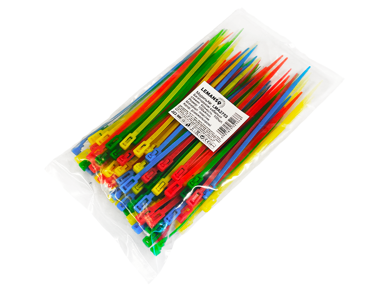 Стяжка кабельна Lemanso LMA2753 багаторазова 100 шт. 150х4 мм (9858)