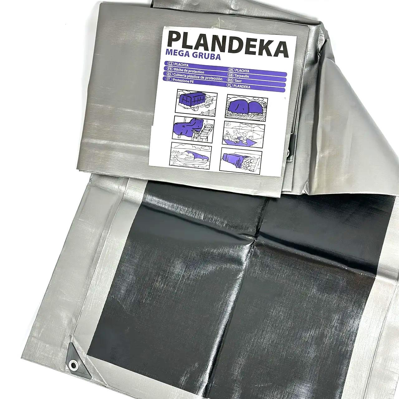 Тент 260 г/м2 5х8 Plandeka Mega Gruba Серо-черный - фото 7 Тент 260 г/м2 5х8 Plandeka Mega Gruba Серо-черный - фото 7