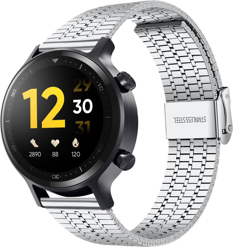 Браслет металлический Counic для Realme Watch S Silver (34132-59)