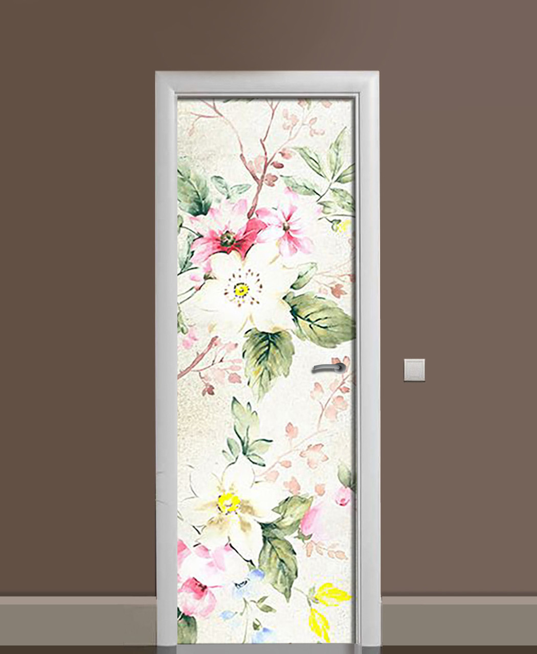 Наклейка 3D на дверь Zatarga "Трепет сердца" виниловая 650х2000 мм