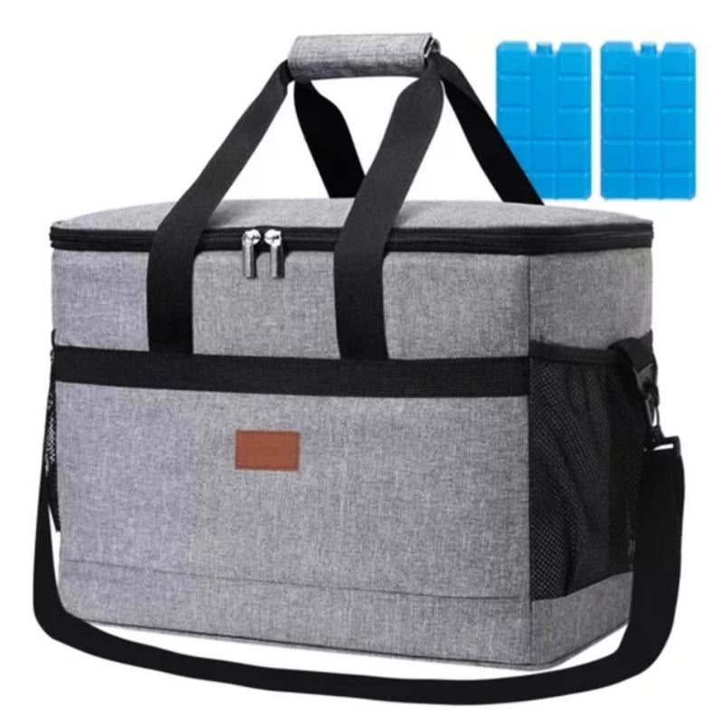 Сумка холодильник для пляжу та пікніка Trizand 23843 40 л з ременем Сірий Сумка холодильник для пляжу та пікніка Trizand 23843 40 л з ременем Сірий