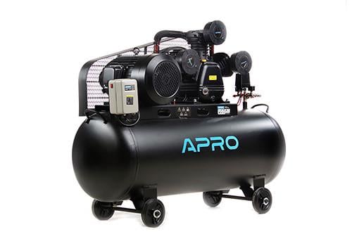Компрессор трехцилиндровый ременный Apro OFBD-200X 8 бар 7,5 кВт 1050 л/мин 200 л 380 В 2 крана и масло 1 л (2969024655)